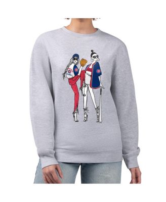G-III 4Her by Carl Banks женское флисовое худи Chicago Cubs, цвет Heather Gray
