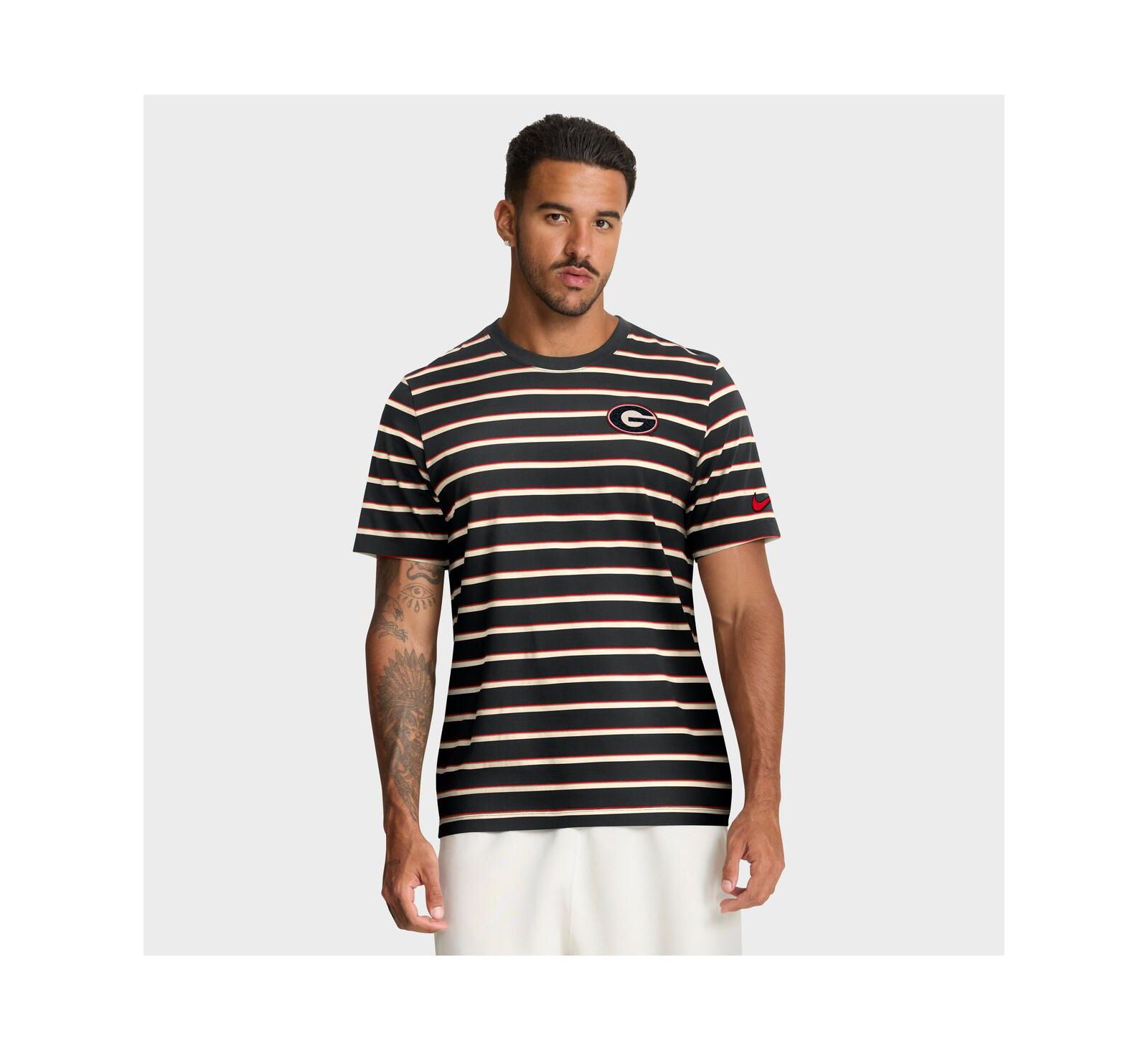 Мужская футболка Nike Black Georgia Bulldogs Athletic Prep Legacy Summit Stripe