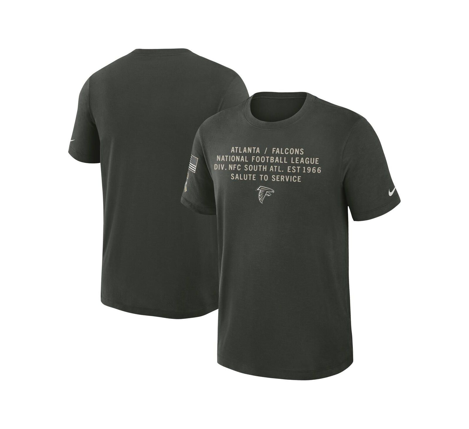 Nike Men's Dark Green Atlanta Falcons 2025 Salute to Service Sideline Slub Dri-FIT T-Shirt