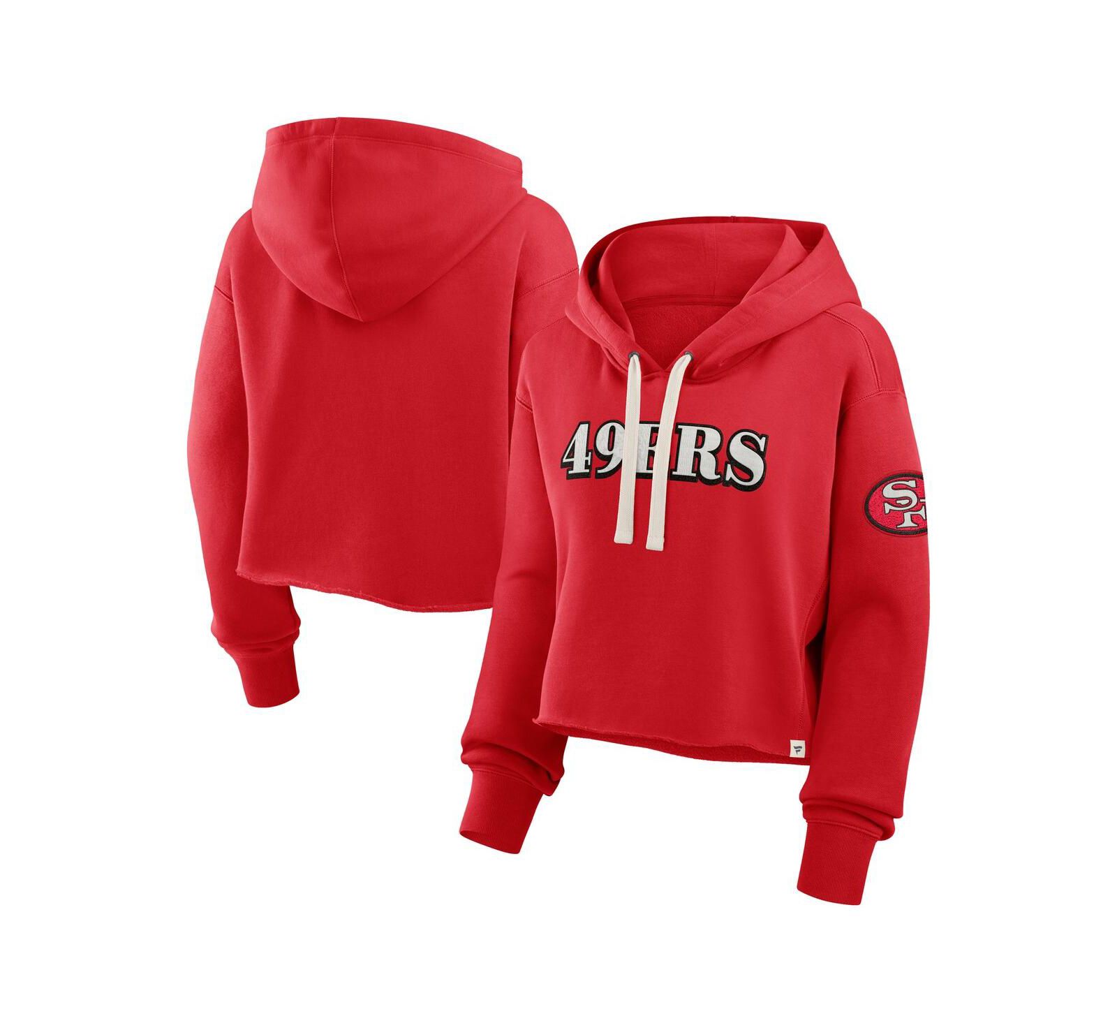 Fanatics Женское укороченное худи Fanatics San Francisco 49ers Oversized Hometown Heritage Scarlet