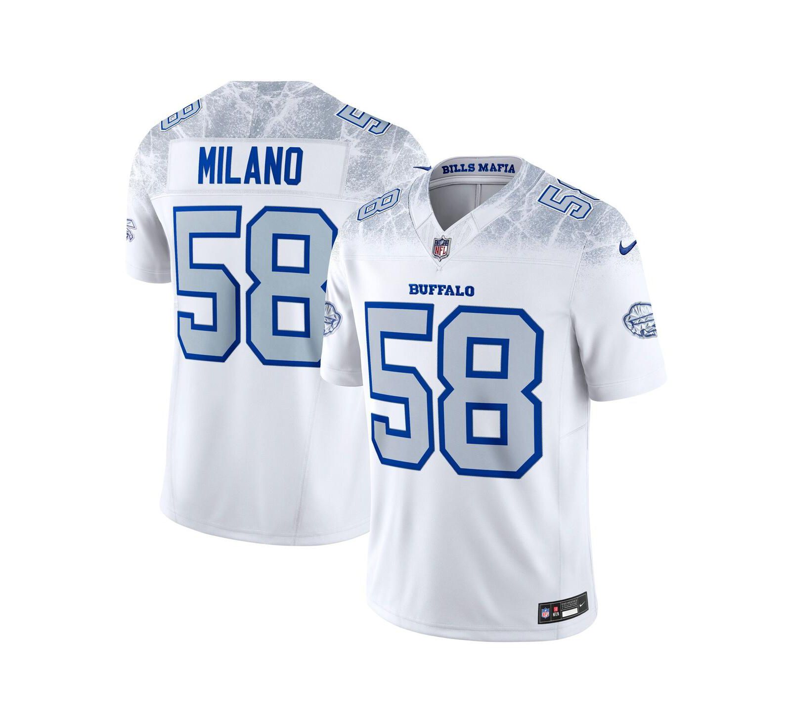 Nike Men's Matt Milano White Buffalo Bills 2025 Rivalries Collection Limited Jersey