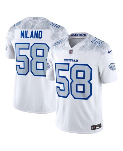 Мужская джерси Nike Matt Milano White Buffalo Bills 2025 Rivalries Collection Limited
