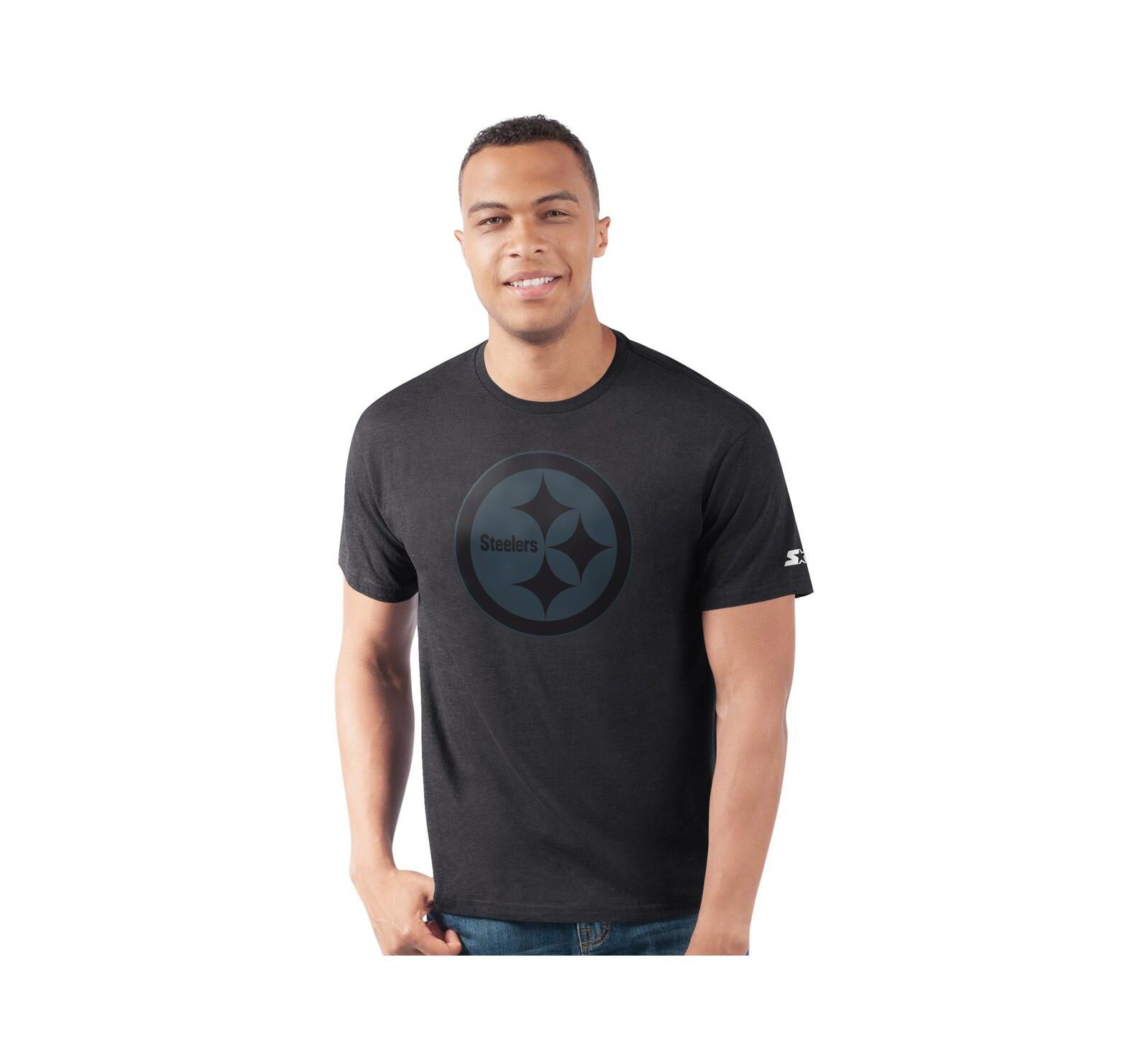 Starter Men's Black Pittsburgh Steelers Prime Time T-Shirt