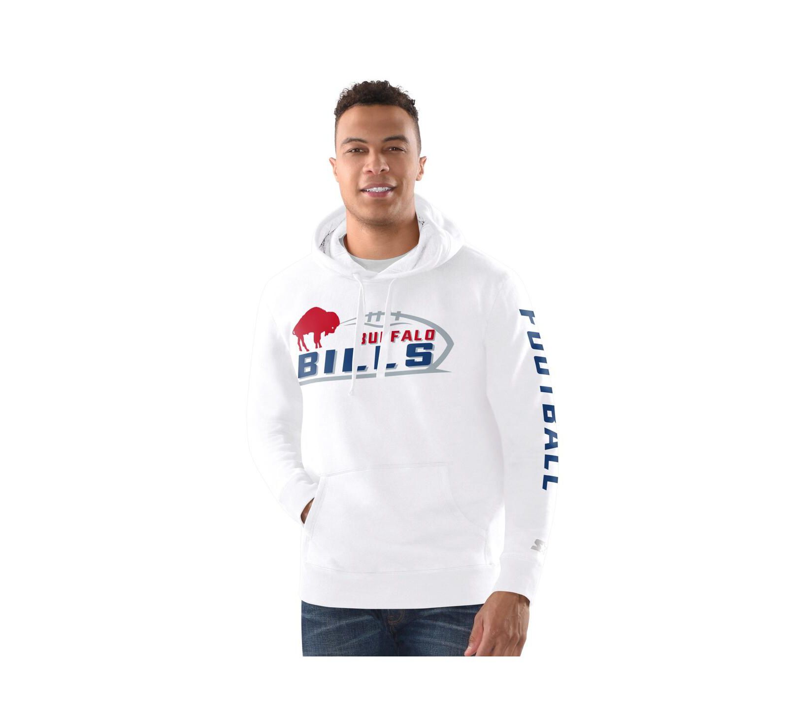 Мужское худи Starter White Buffalo Bills Pullover