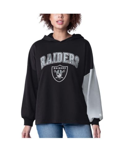Starter Женское черное худи с длинным рукавом Las Vegas Raiders Power Move