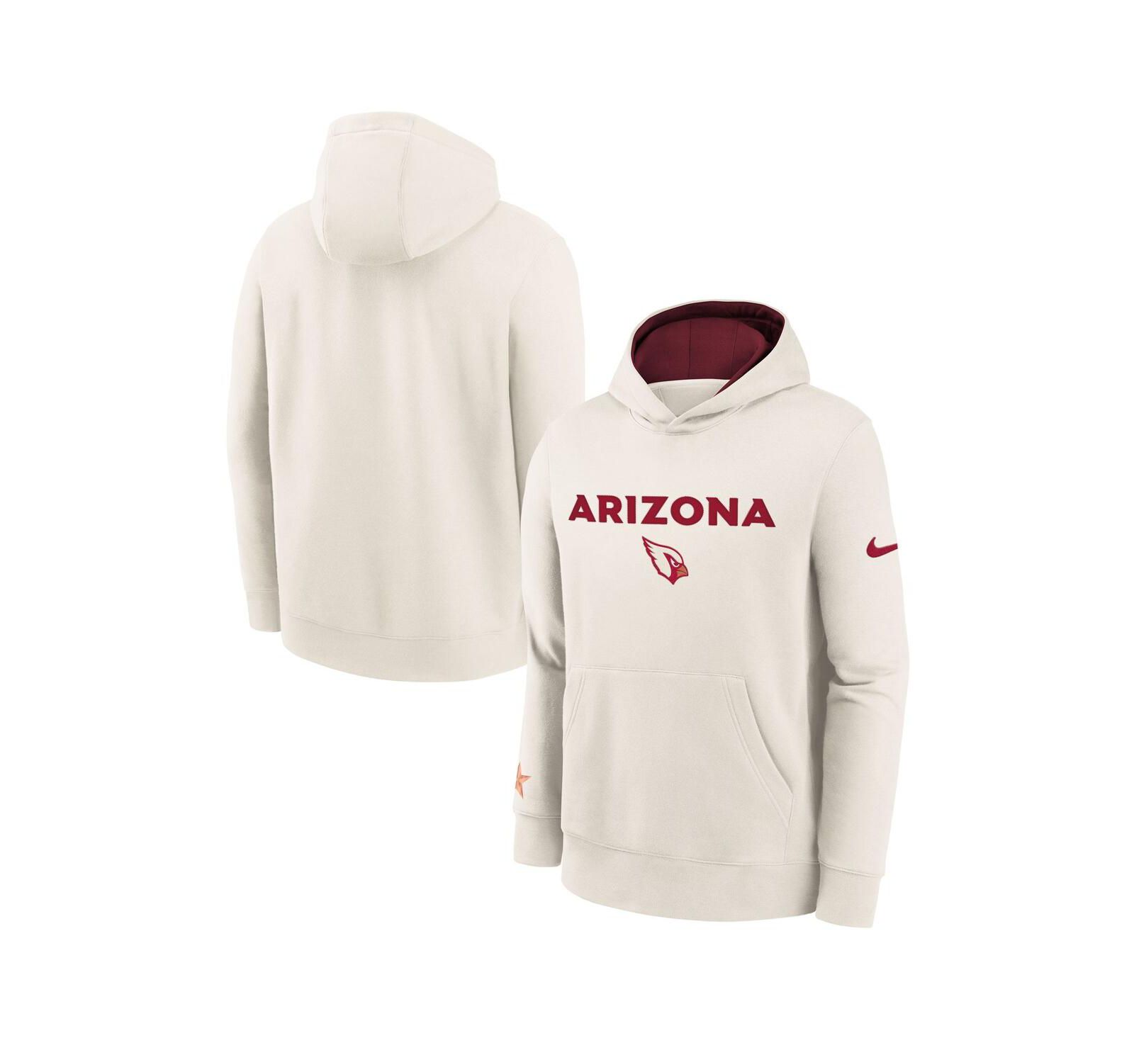 Худи Nike Big Boys and Girls Natural Arizona Cardinals 2025 Rivalries Collection Club