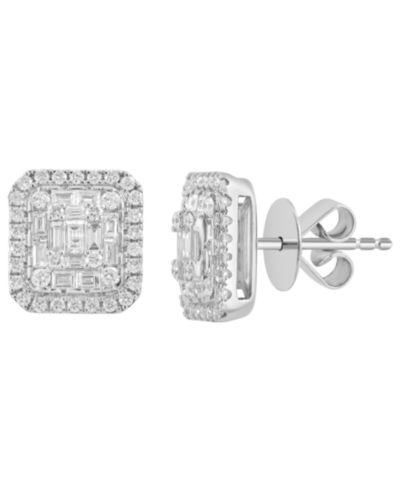 EFFY Collection Diamond Stud Earrings (1/2 ct. t.w.) in 14k White Gold
