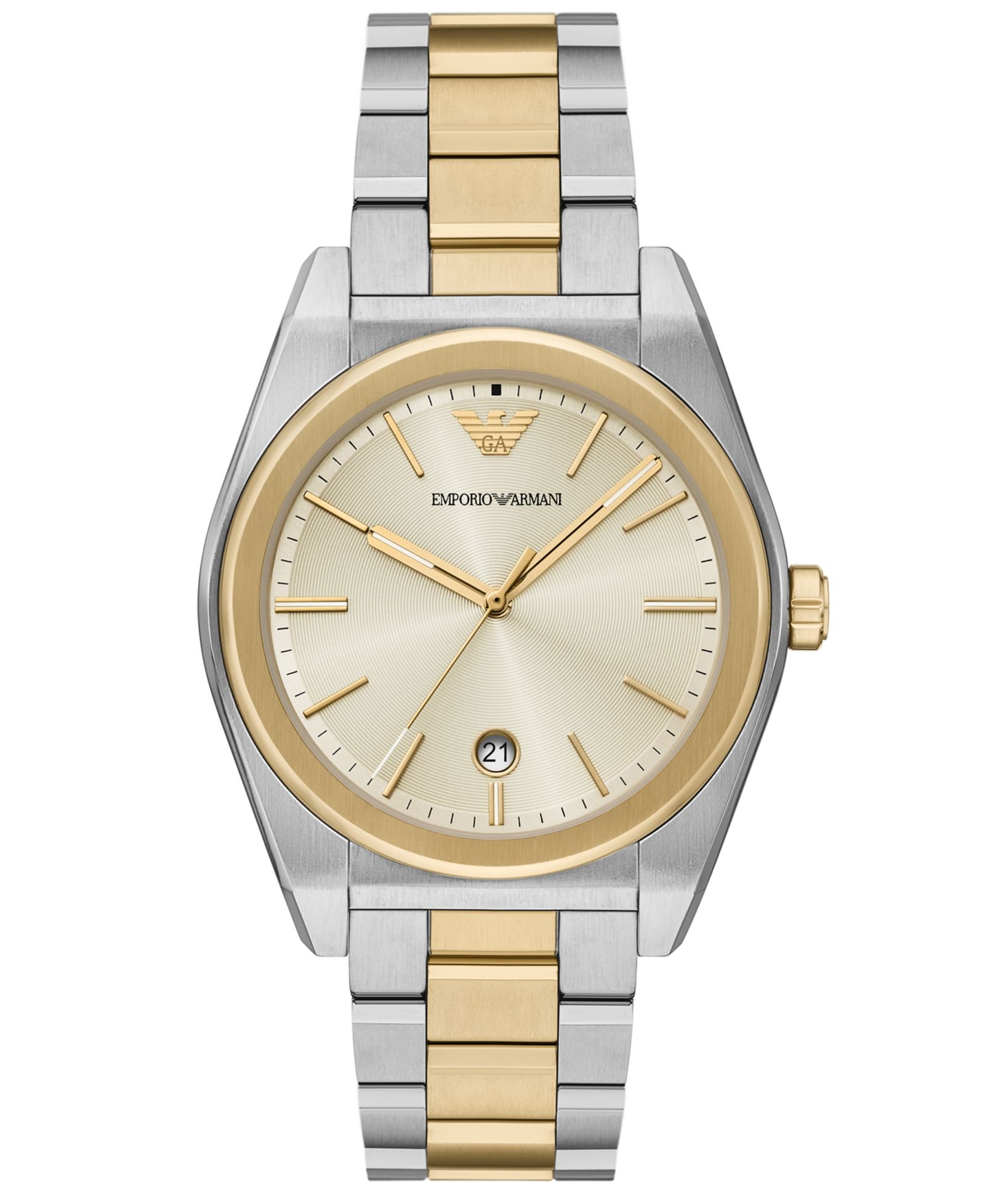 Emporio Armani Мужские двухцветные часы из нержавеющей стали, 41mm