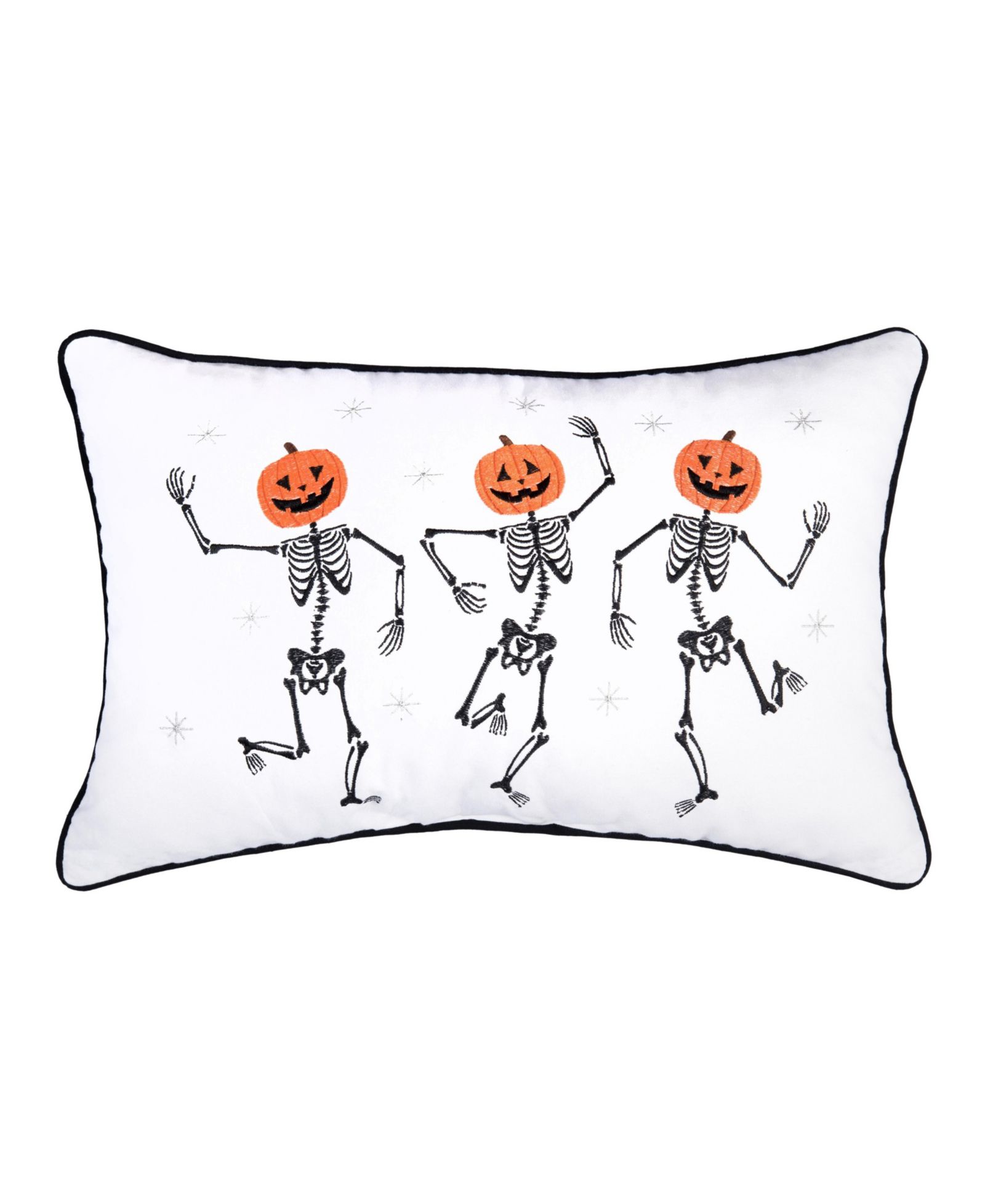 Декоративная подушка Halloween Dancing Pumpkin Skeletons Trio 14" x 22"