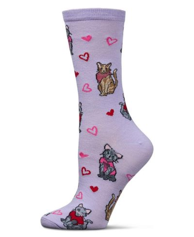 MeMoi Женские носки Fur-Ever Hearts из вискозы