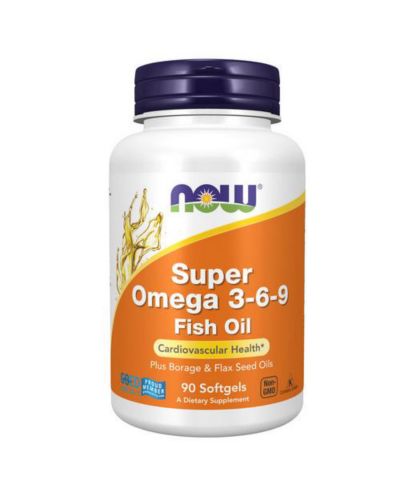 NOW Foods Super Omega 3-6-9, 1200 mg, 90 Sgels
