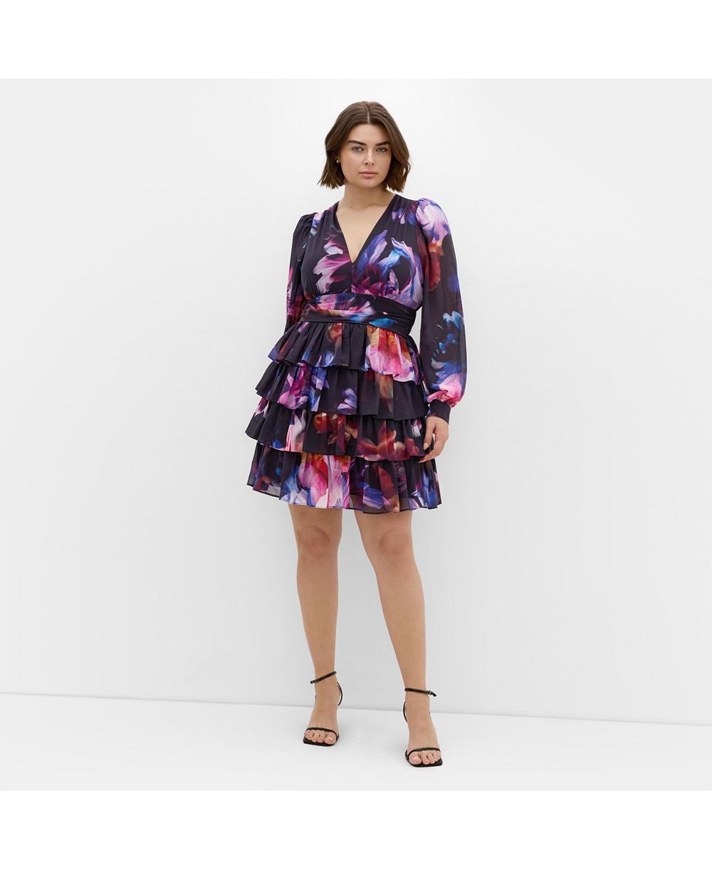 Женское мини-платье CITY CHIC Plus Size Kailey Print