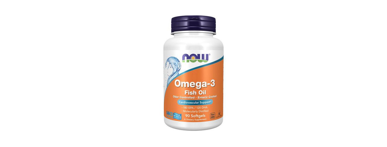 NOW Foods Omega-3 Molecularly Distilled, 90 Sgels