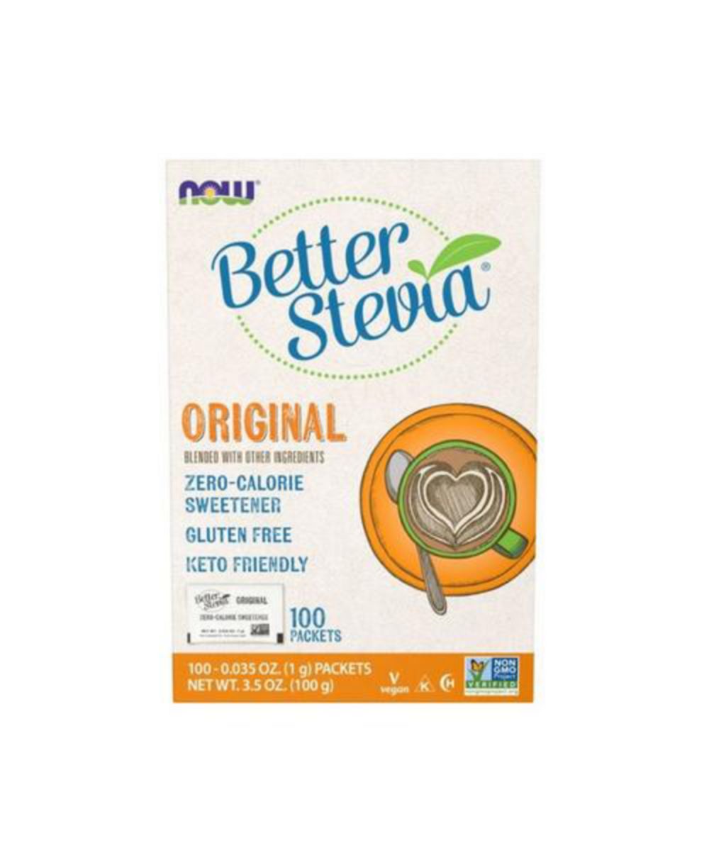 NOW Foods BetterStevia Packets, 100/box
