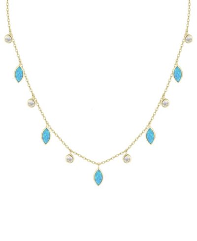 Blue green opal