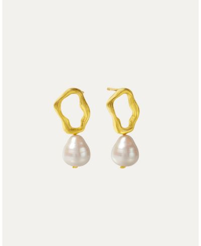 Ottoman Hands Gloria Pearl Stud Earrings