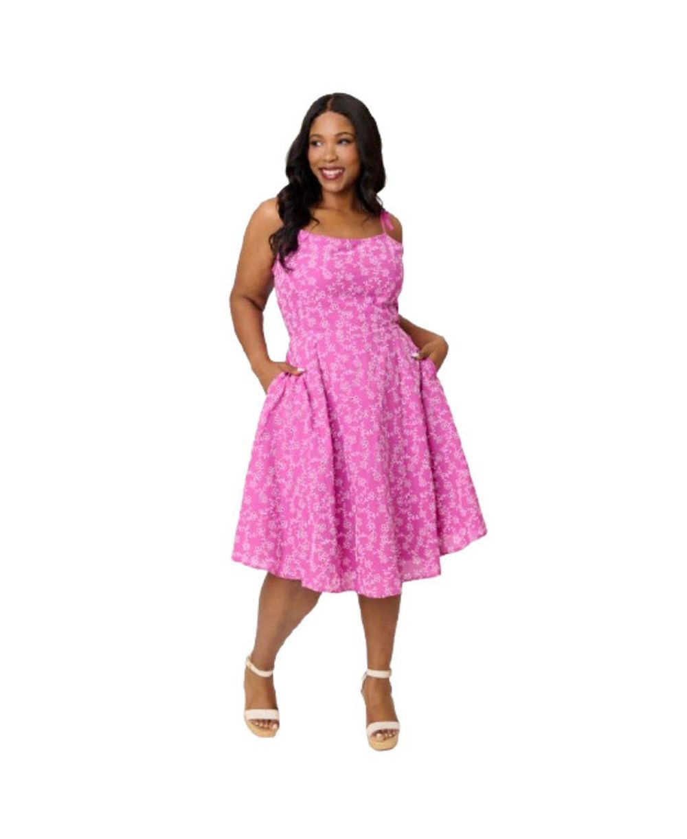 Unique Vintage Plus Size платье Bobbie Swing