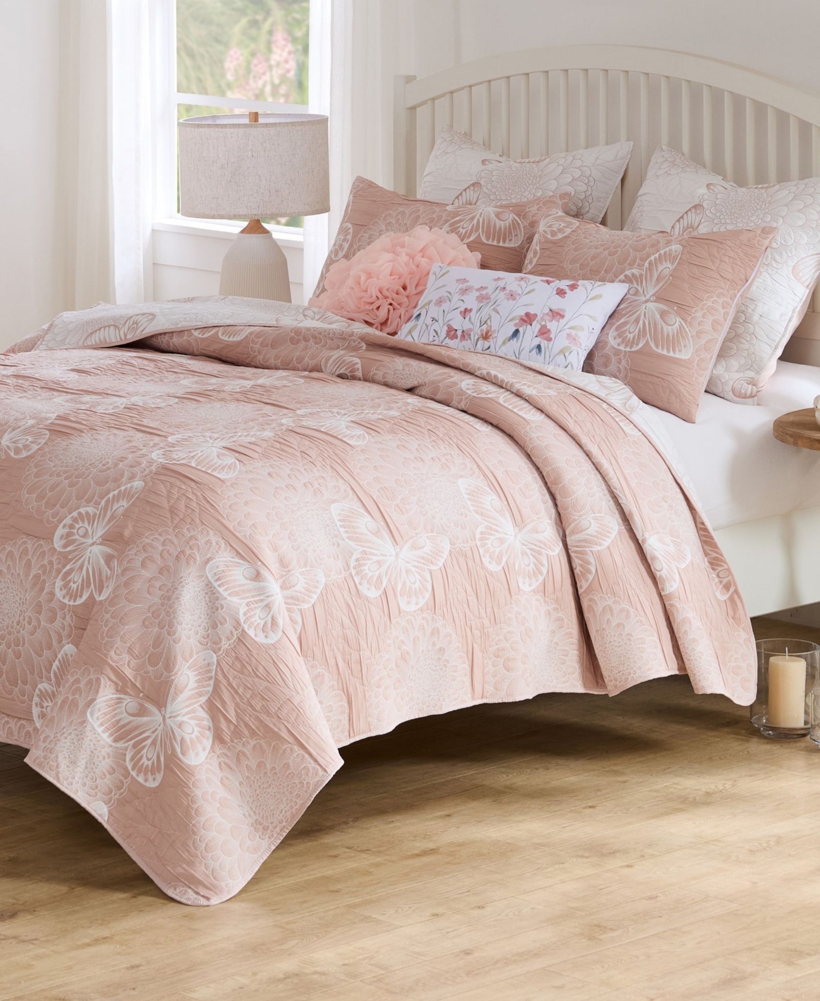 Комплект покрывал Greenland Home Fashions Mariposa Dahlia Matelassé, King