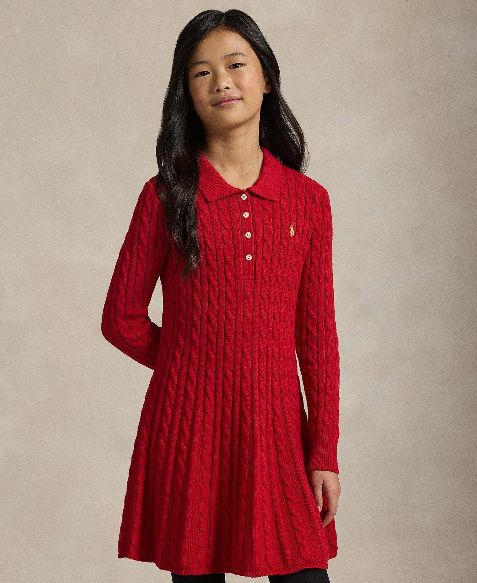 Детское платье-свитер Polo Ralph Lauren Girls' 7-16 Lunar New Year Long-Sleeve