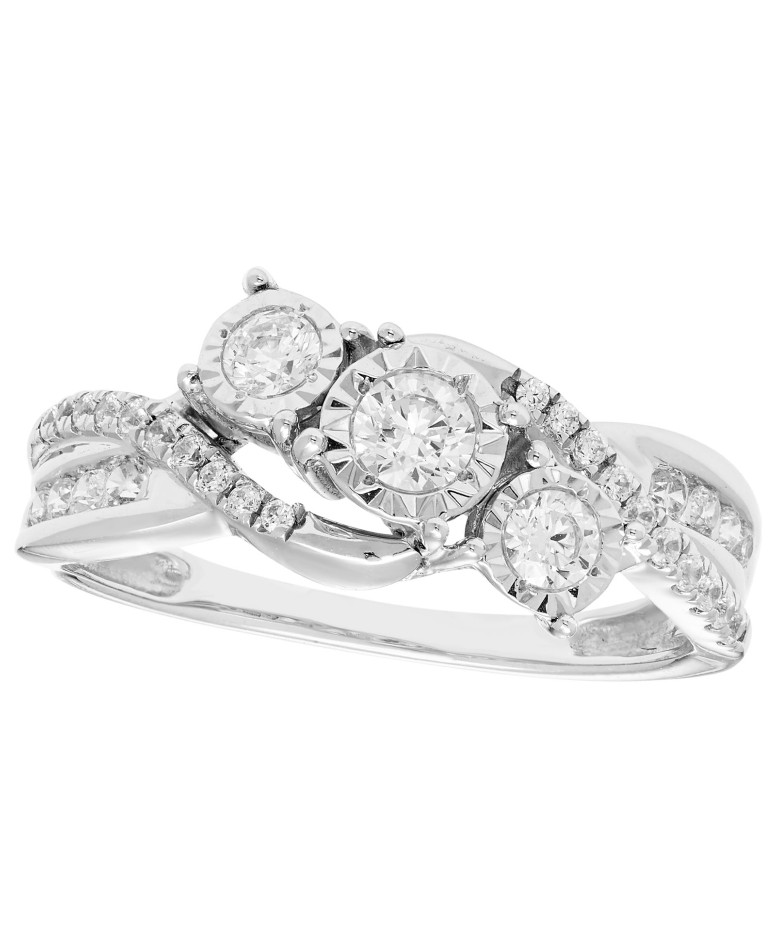 Macy's Diamond Ring (1/2 ct. t.w.) in 10k Yellow Gold (also in 10k White Gold)