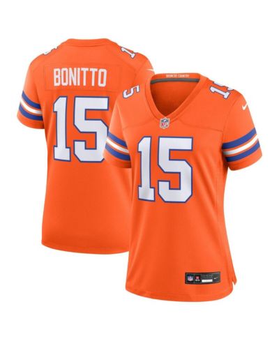 Nike Women's Nik Bonitto Orange Denver Broncos Alternate 2 Mile High Collection 1977 Throwback Game Jersey