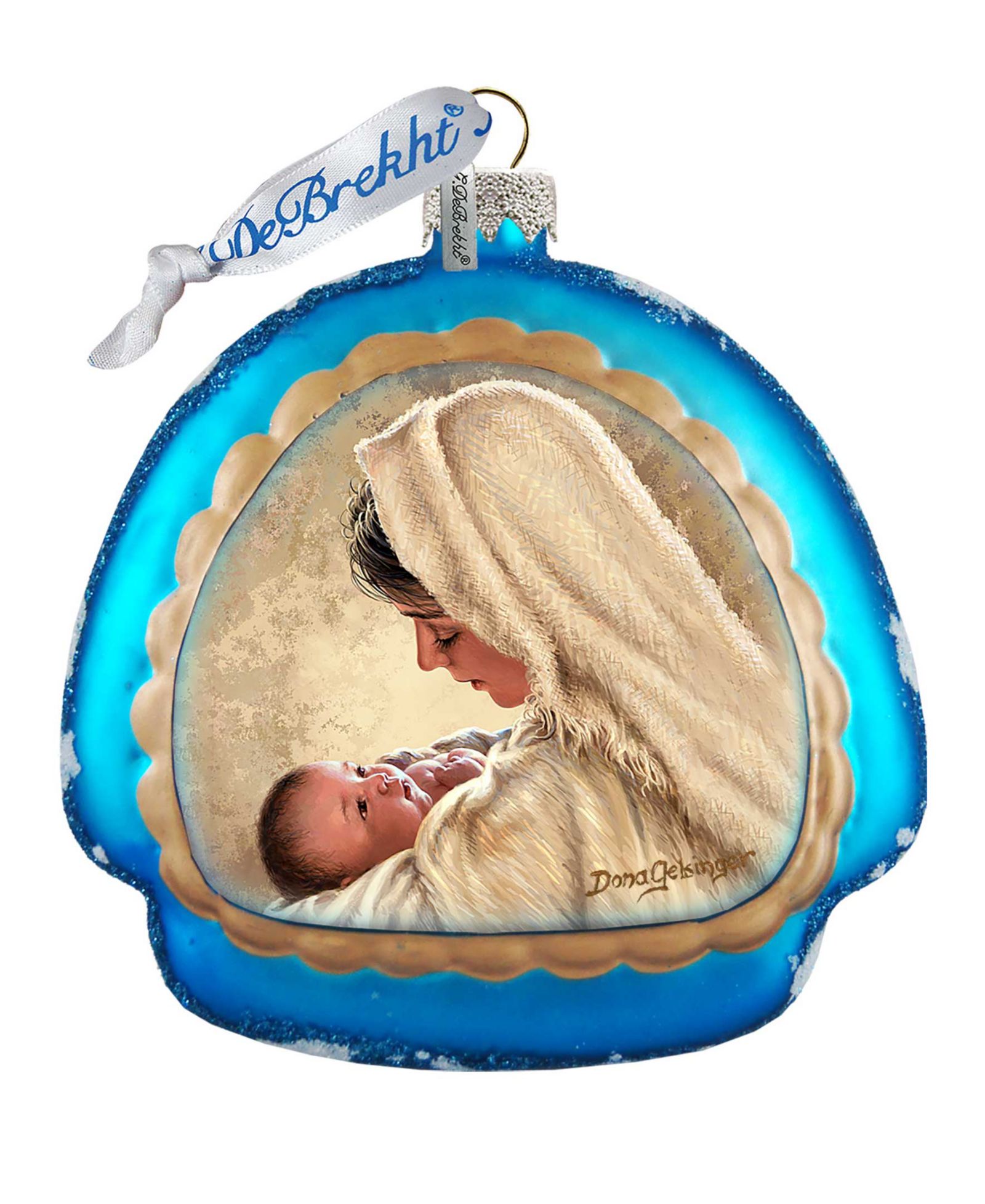 G.DeBrekht Елочное украшение Mother of God Glass