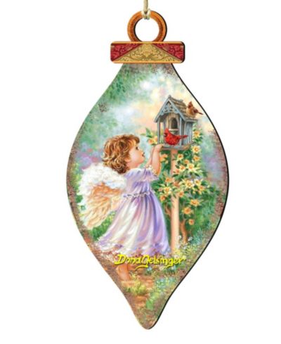 Designocracy Angels Are Near Holiday Ornament