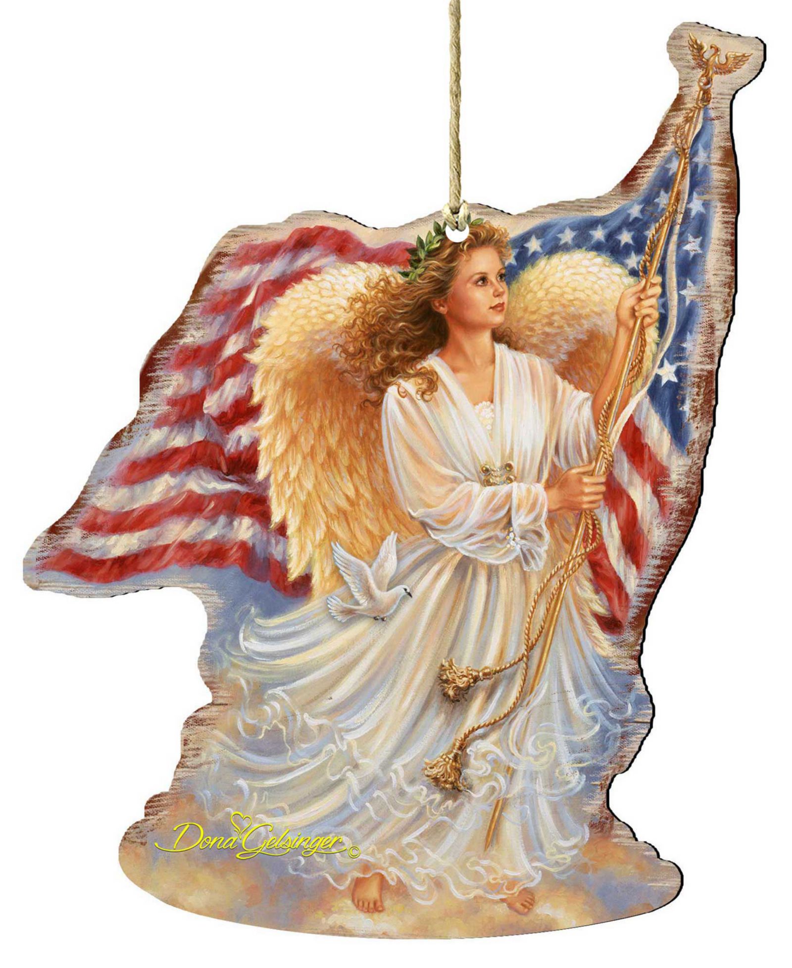 Designocracy Деревянное украшение American Angel