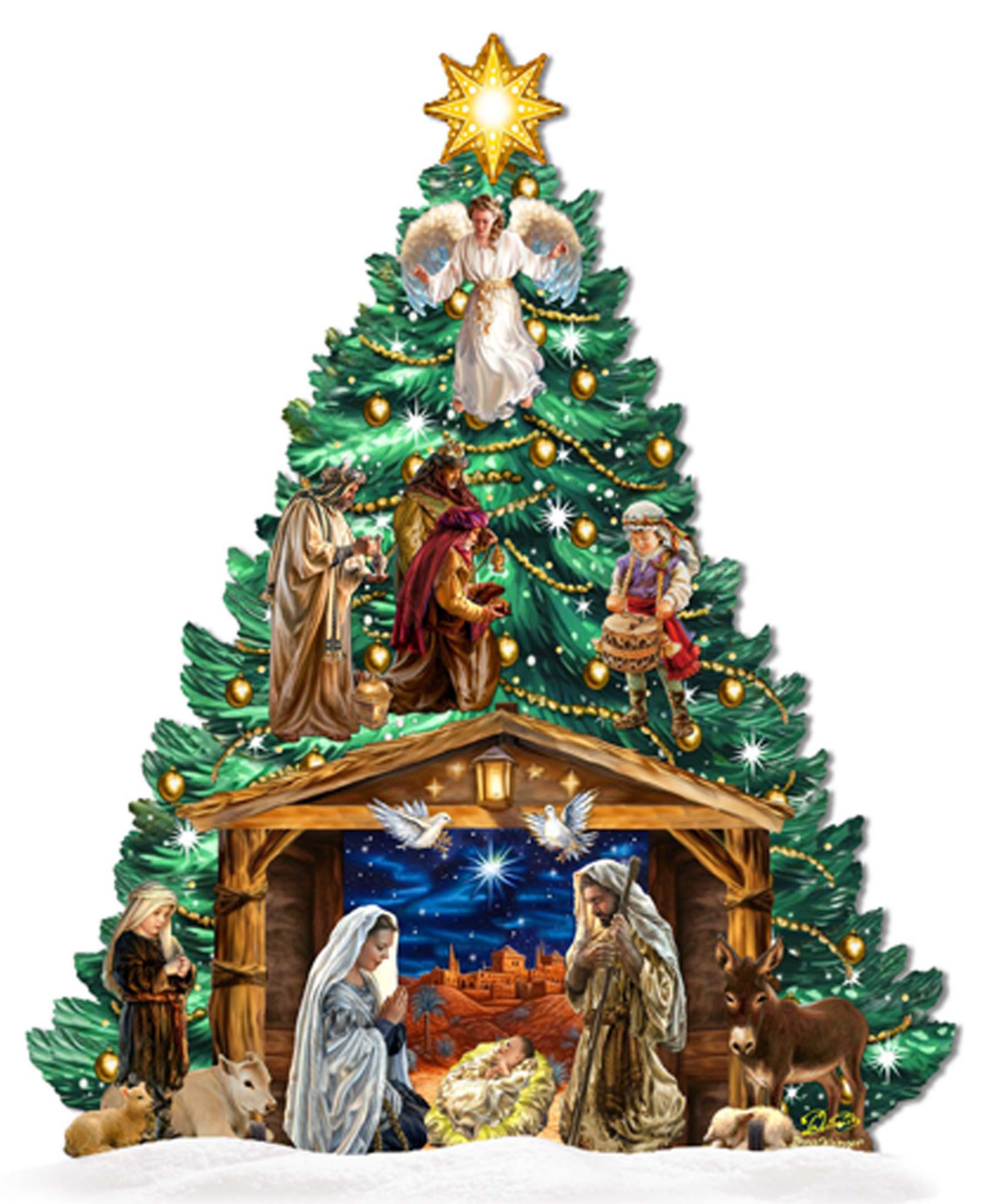 Рождественское садовое украшение Designocracy Nativity