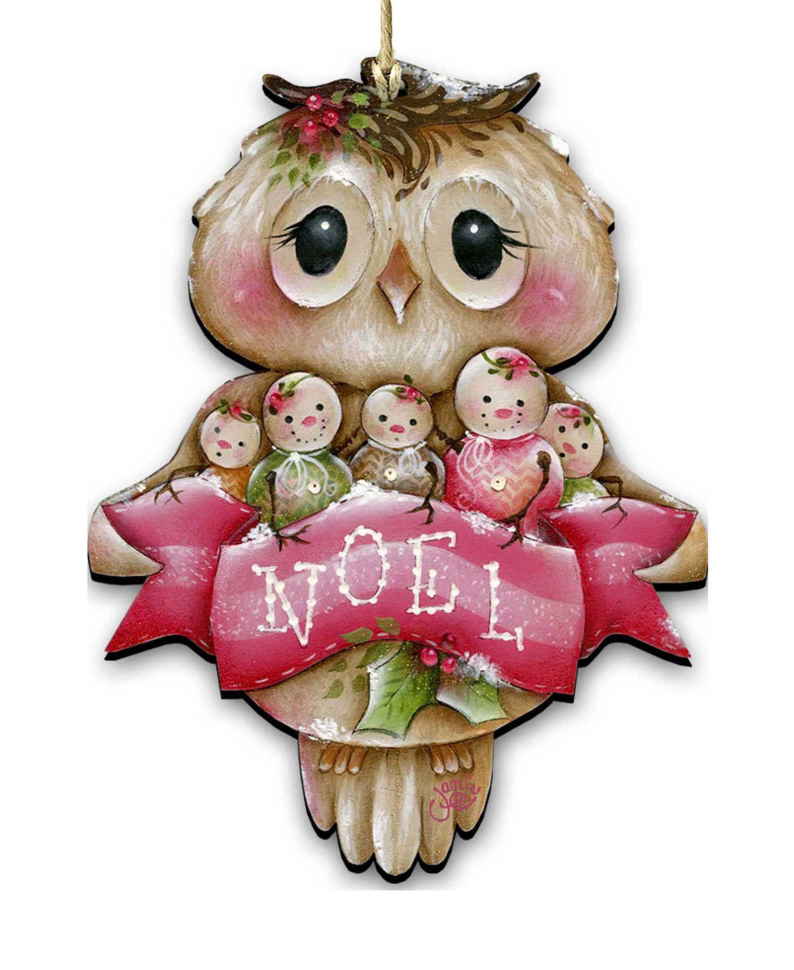 Designocracy елочное украшение Owl You Need Is Love