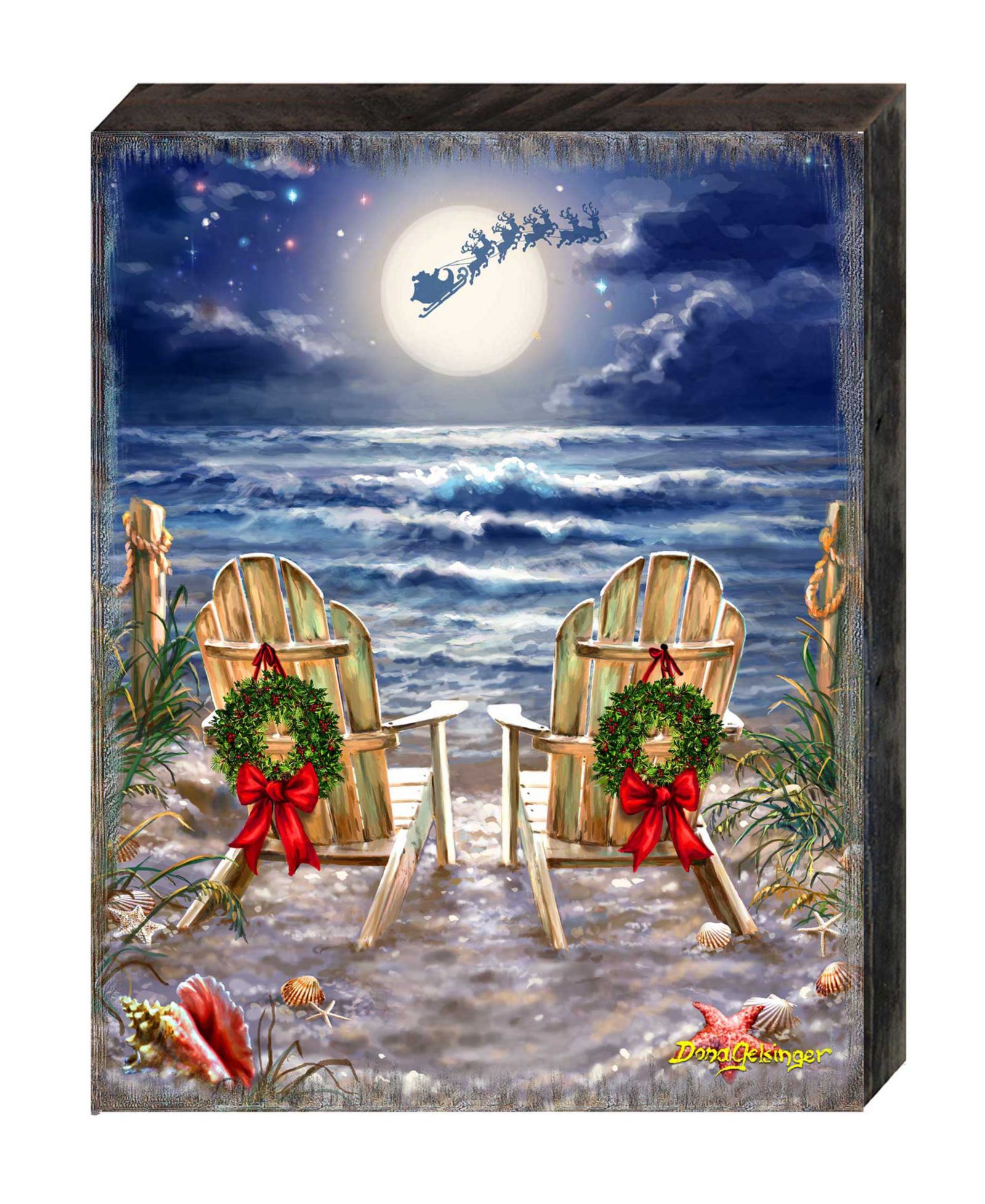 Настенное панно Designocracy Moonlight Christmas Wall Art By Gelsinger