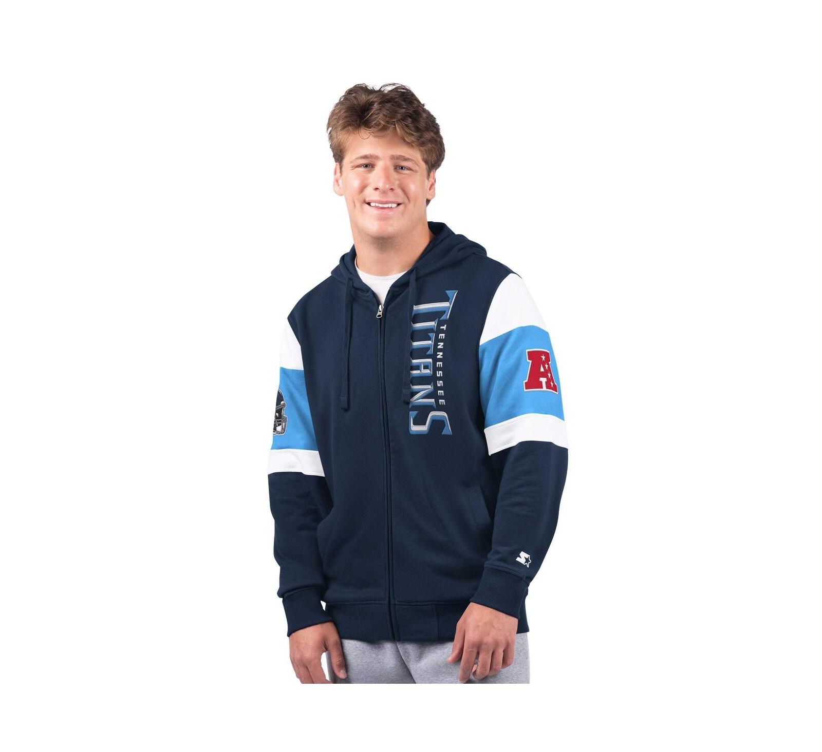 Мужское худи Starter Tennessee Titans Extreme, темно-синее