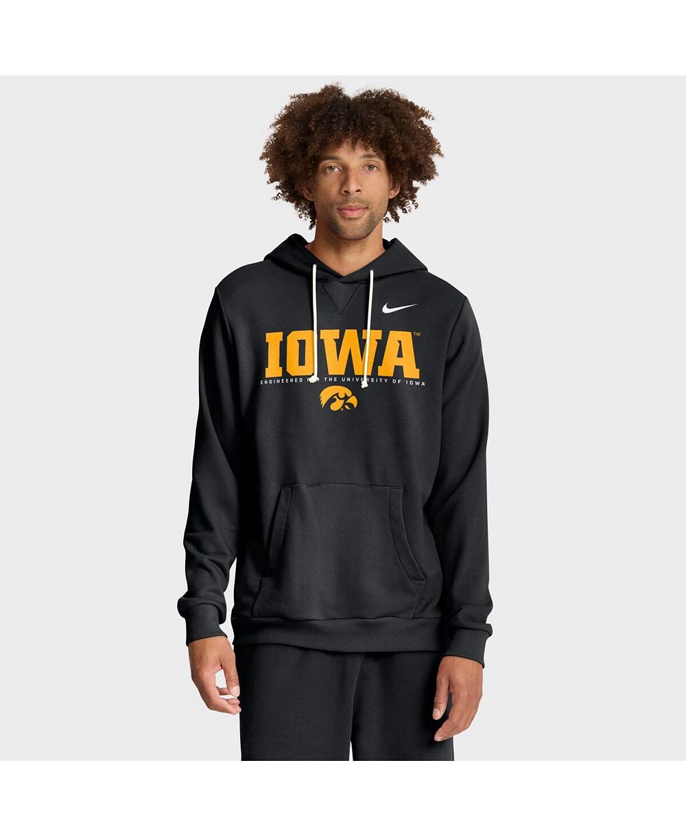 Мужское худи Nike Black Iowa Hawkeyes 2025 Sideline Standard Issue Dri-FIT