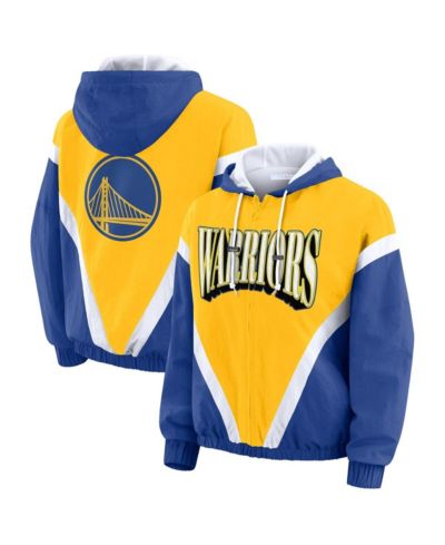 Женская ветровка WEAR by Erin Andrews Golden State Warriors Color-Block Full-Zip