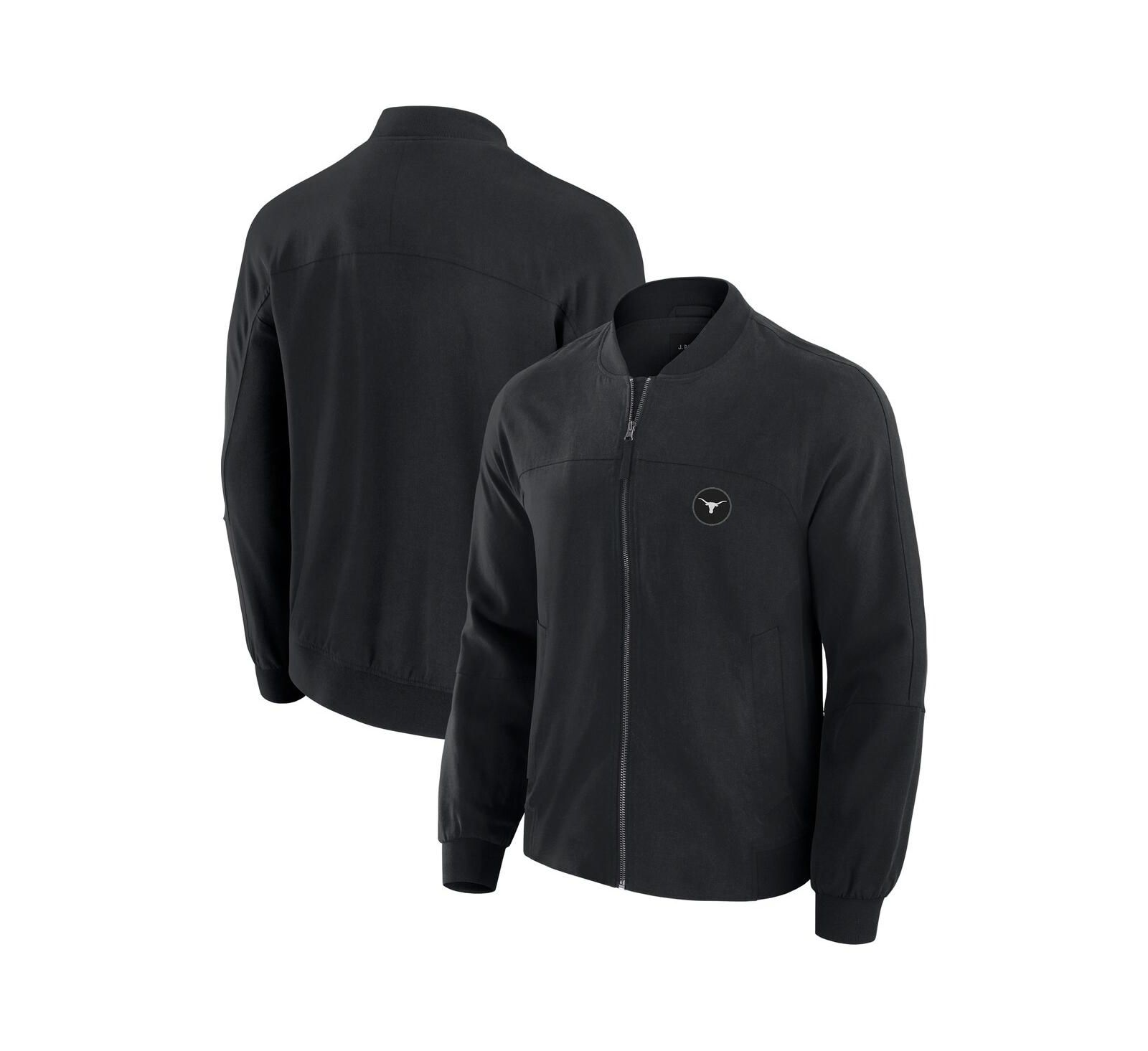 Мужская легкая куртка J. Palmer Black Texas Longhorns Full-Zip