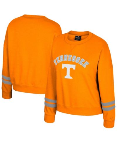 Женская флисовая толстовка Colosseum Tennessee Volunteers Splashy Crewneck, Tennessee Orange