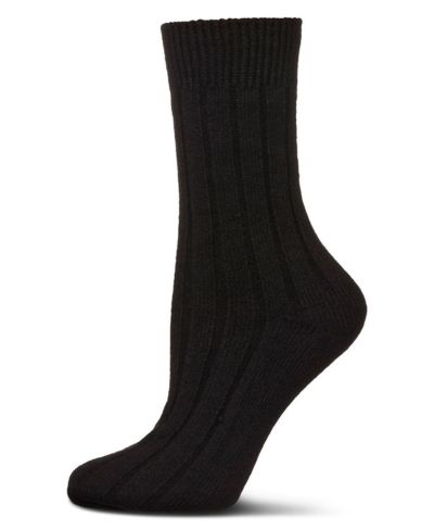 MeMoi Women's Neutral Ribbed Knit Essential Boot Socks