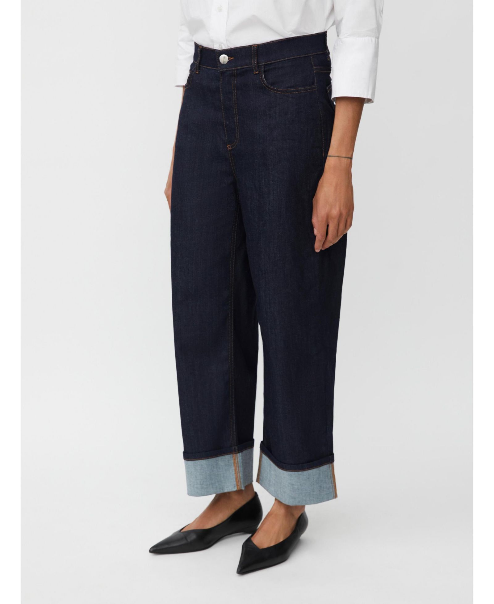 Masai Copenhagen Women's MaPalvessa Loose Fit Turn Up Jeans
