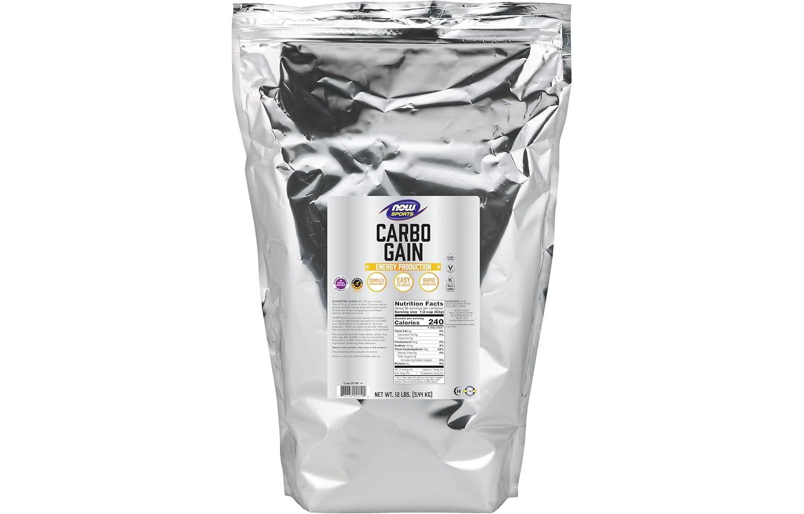 NOW Foods Carbo Gain, 12 фунтов