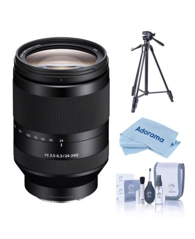 Sony FE 24-240mm f/3.5-6.3 OSS Optical SteadyShot Lens Bundle for Sony E-Mount