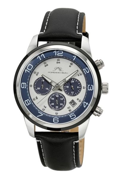 Porsamo Bleu Men's Arthur Genuine Leather Band Watch 1091HARL