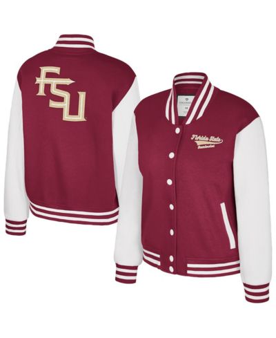 Colosseum Women's Garnet Florida State Seminoles French Baguette Full Snap Fleece Jacket