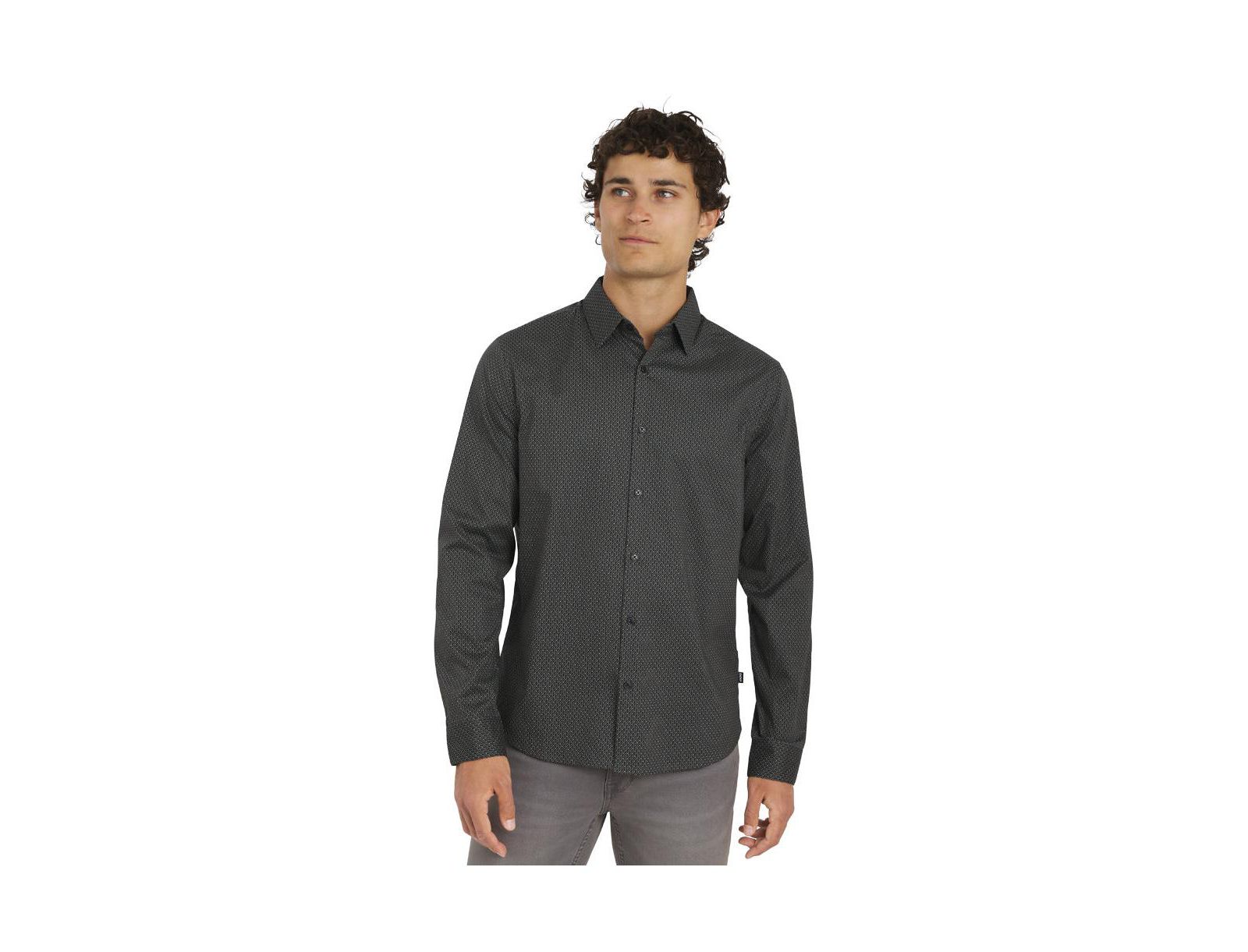 Мужская рубашка DKNY Campbell Stretch Cotton Poplin