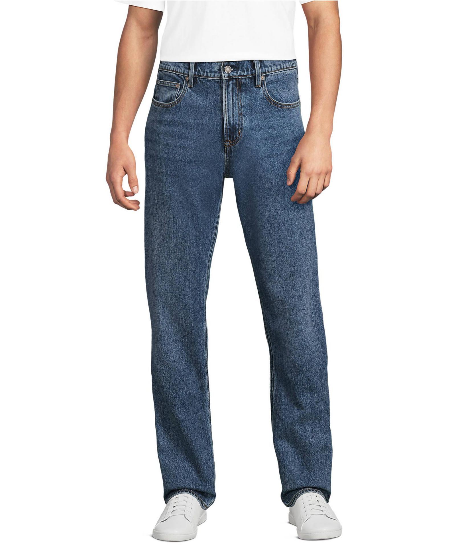Lands' End Men's Stretch Comfort Waist Easy Classic Fit Jean