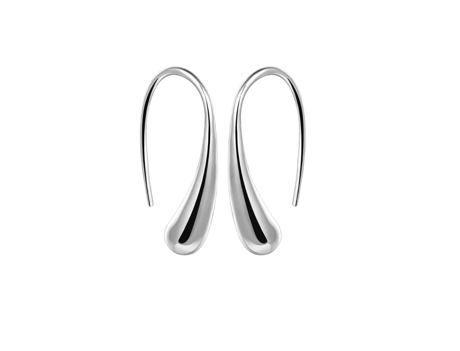 Dloria Sophia Teardrop Hook Earrings - Modern Minimalist Design в серебре или золоте