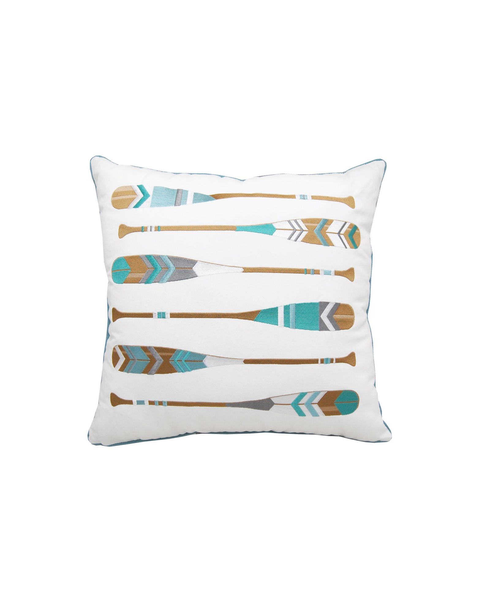 RightSide Designs Lake Oars Indoor/Outdoor Accent Throw Pillow