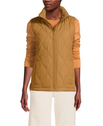 Lands' End Женский стеганый утепленный жилет FeatherFree