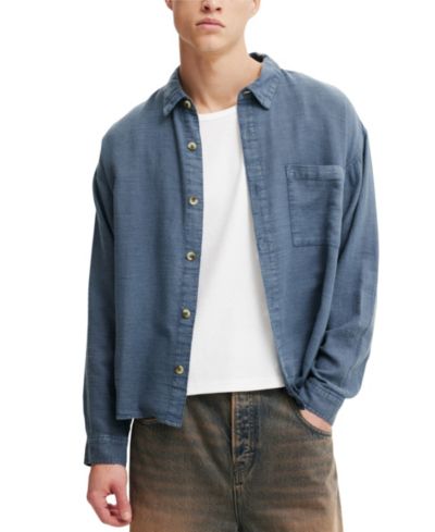 Мужская рубашка COTTON ON Washed Long-Sleeve