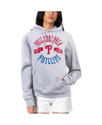 G-III 4Her by Carl Banks Женский худи Heather Gray Philadelphia Phillies City Graphic Pullover Hoodie