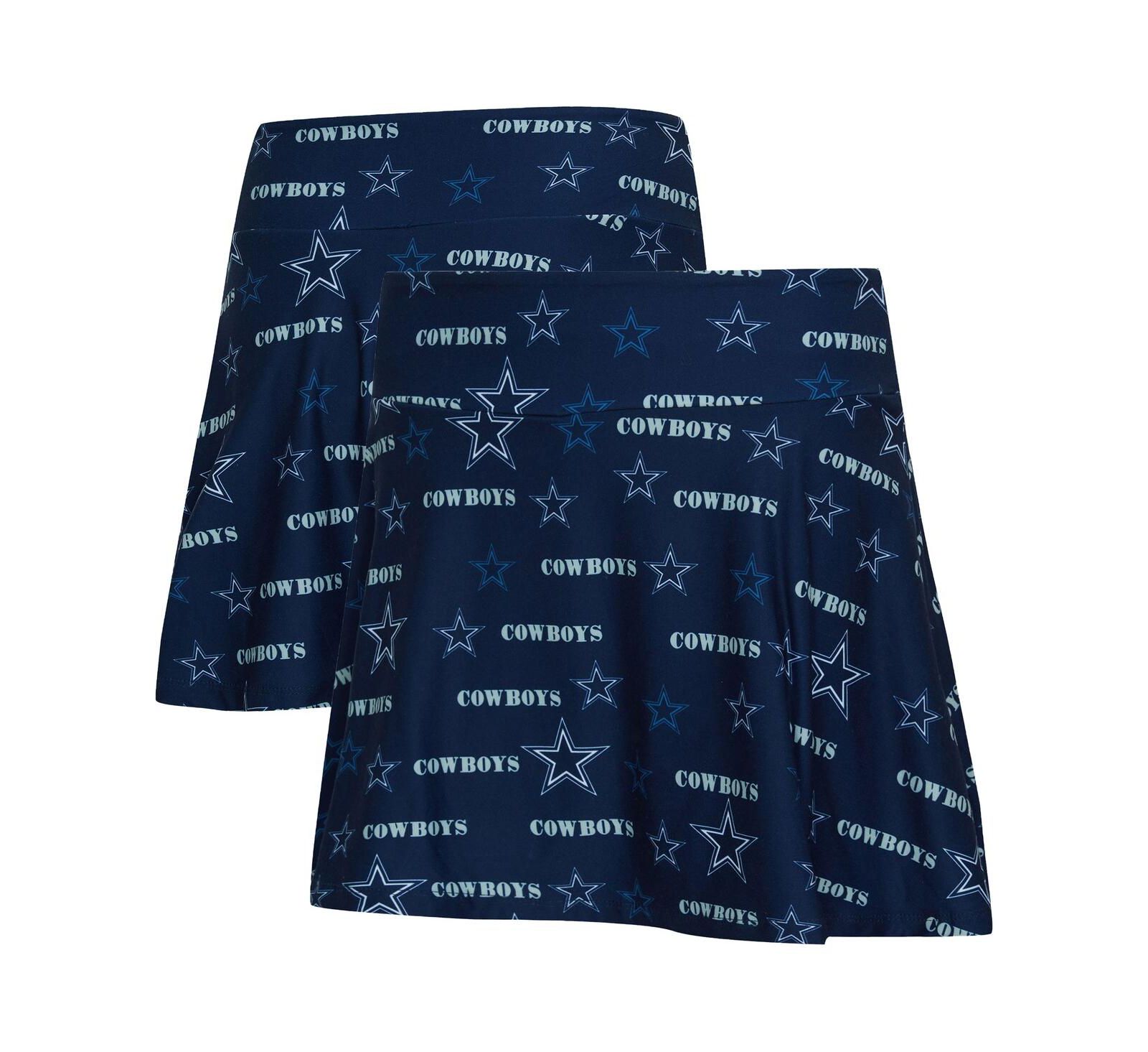 Concepts Sport Women's Navy Dallas Cowboys Mosaic Allover Print Skort